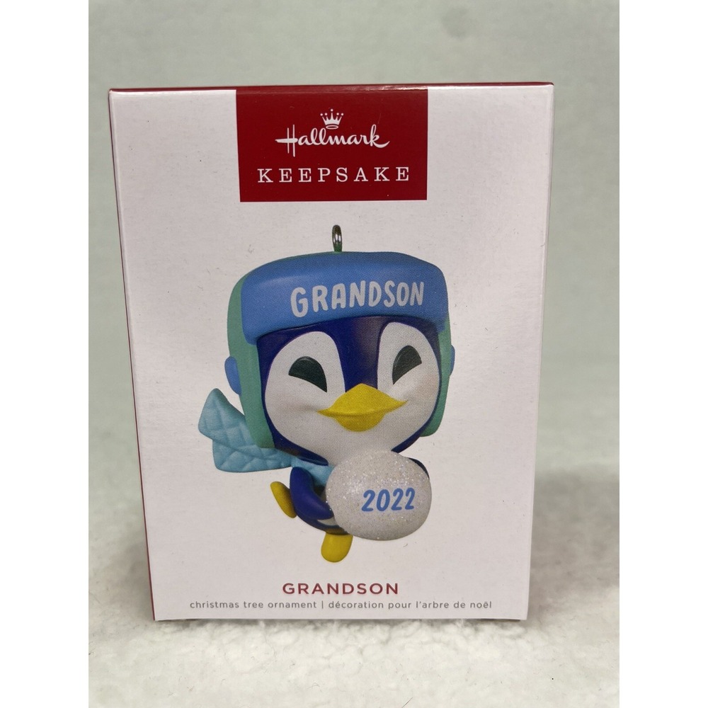 Hallmark Keepsake Grandson Penguin 2022 Ornament‎ NIB